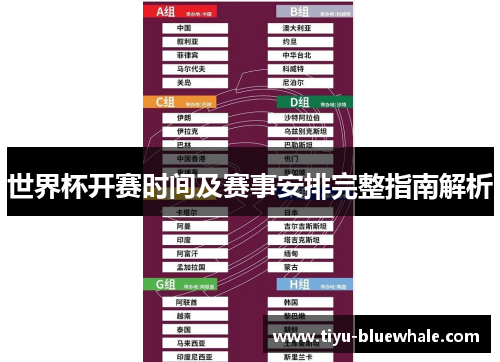 世界杯开赛时间及赛事安排完整指南解析